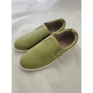 Monkey Feet Leather Slip-On Sneakers Green Women’s 10 EU 41 Casual Shoes